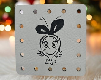 Cindy Lou Patch!  Blanket Patches! Knit Hat Patch! Crochet Beanie Patch! Cup Cozy Patches! Winter!