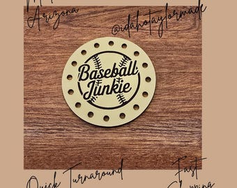 Baseball Junkie Faux Leather Patches Crochet Beanies ~ Cozies ~ Ear warmers ~ Knit Hats ~ Sports Baseball Softball
