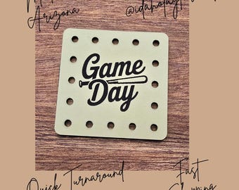 Game Day Faux Leather Patches Crochet Beanies ~ Cozies ~ Ear warmers ~ Knit Hats ~ Sports Baseball Softball