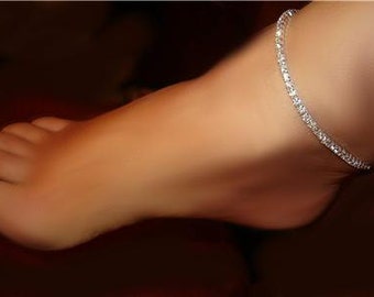 Diva Exotic Sexy Dancer Exquisite Rhinestone Anklet