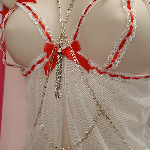 Miss PassionFruit Italian Link Top Quality Body Chain with Tassel