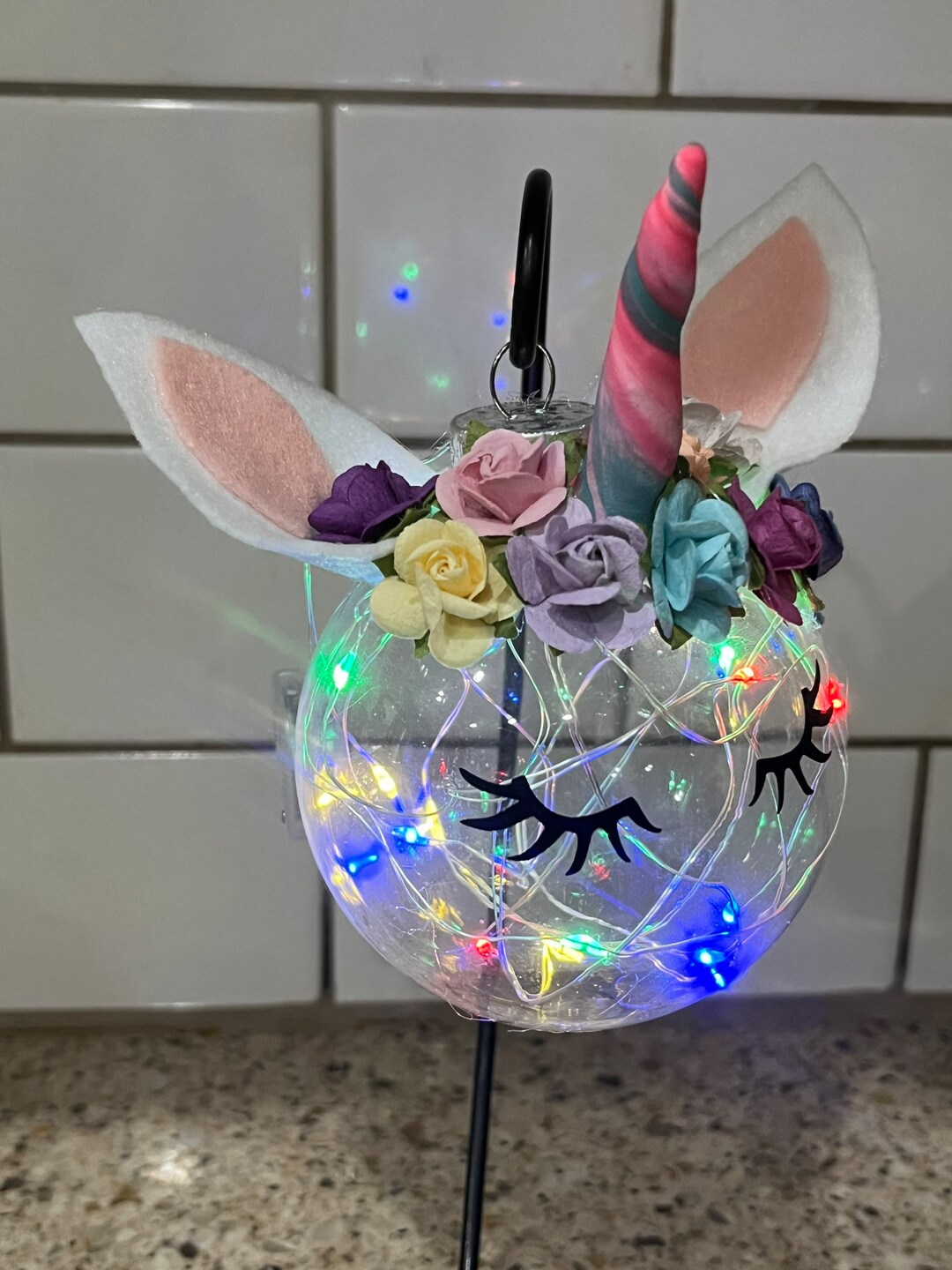 Lighted Unicorn Ornament Christmas Ornament Tree Ornament Christmas