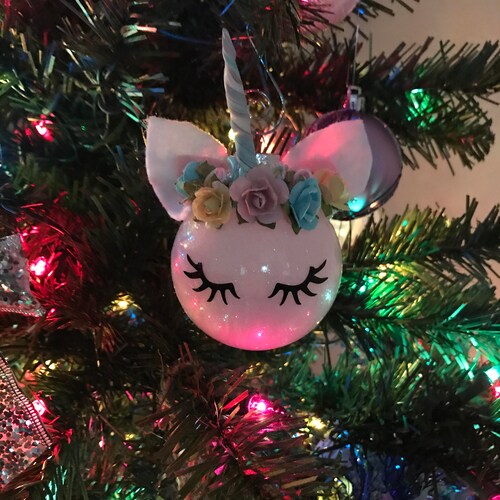Unicorn ornament- Christmas ornament - tree ornament - Christmas unicorn - Christmas decoration- unicorn tree ornament- ornament- unicorn -