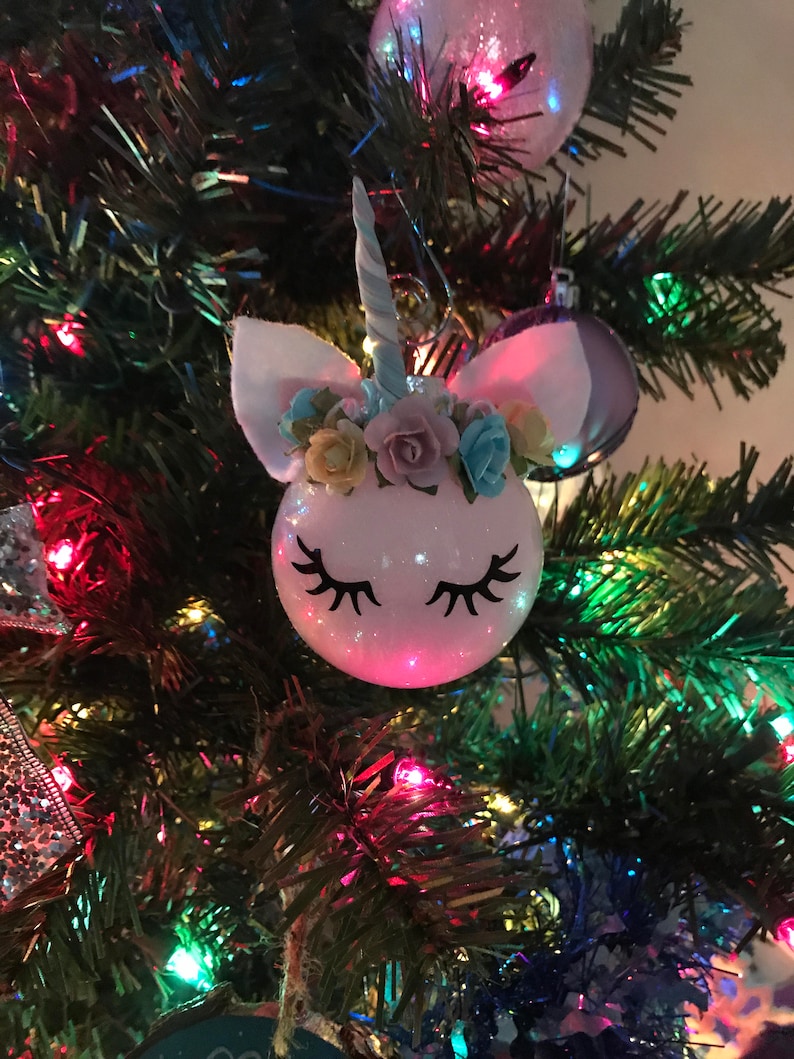 Unicorn Ornament Christmas Ornament Tree Ornament Etsy