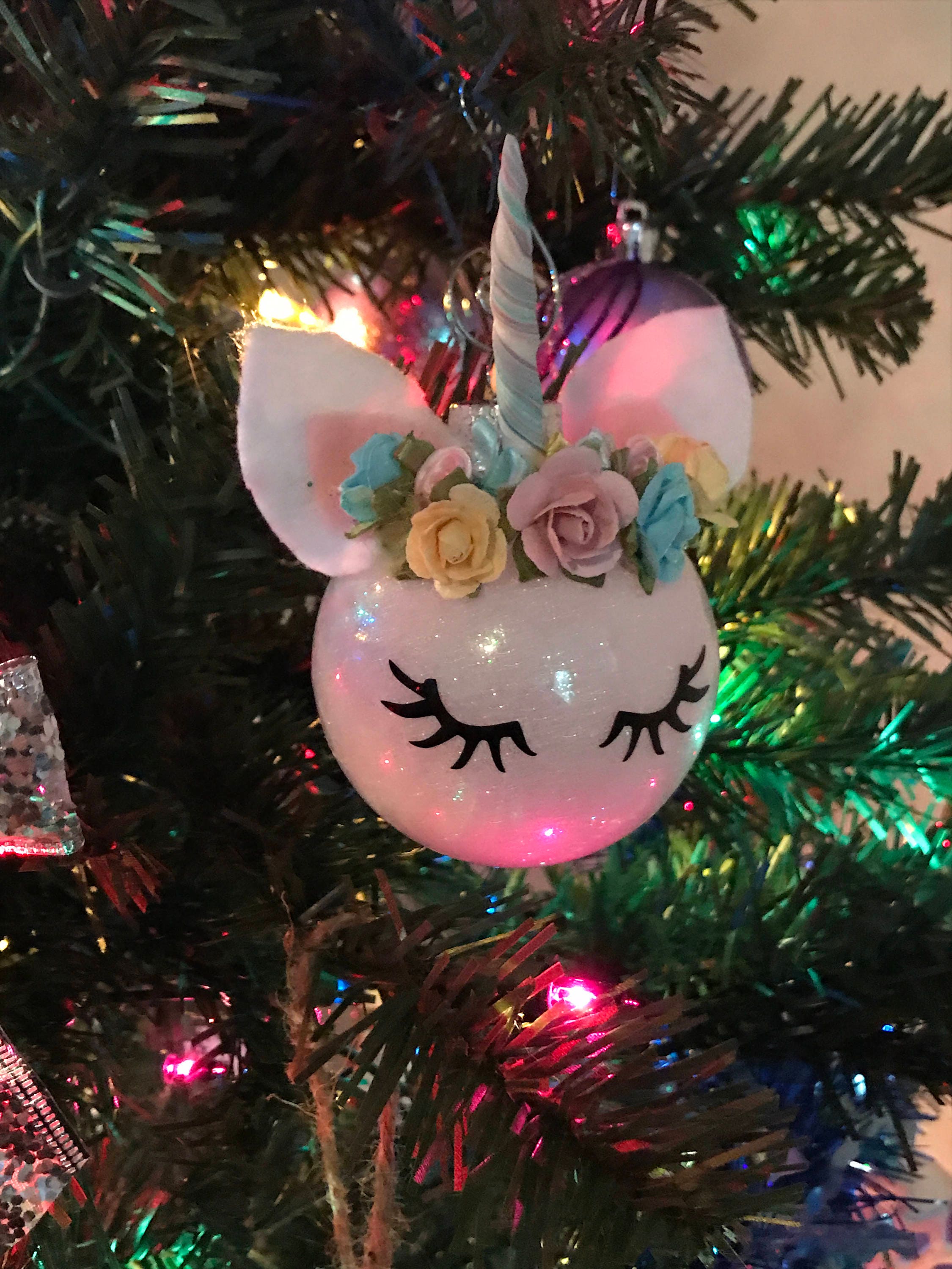 Unicorn 2024 christmas ornament