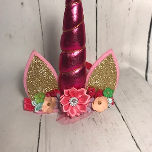 Unicorn Headband - Unicorn Hair Accessory- Birthday Unicorn - Unicorn Crown - Unicorn Horn - Girls Birthday Piece - Unicorn - girls headband