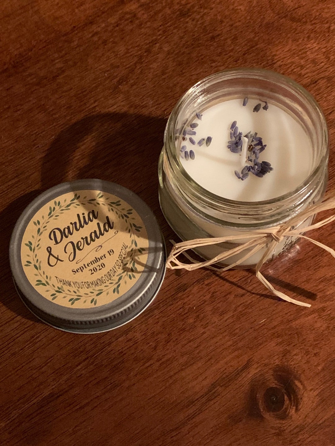 4 Oz Soy Candles - Wedding Favors - Party Favors - Lavender Candles ...