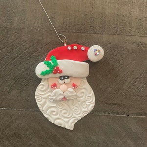 Clay Christmas ornaments- Christmas ornaments- tree ornaments- clay -  Santa ornament- snowflake ornament - gingerbread ornament