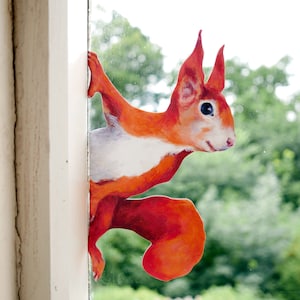Eichhörnchen Wandtattoo, Aufkleber für Wand, Fenster, Fenster