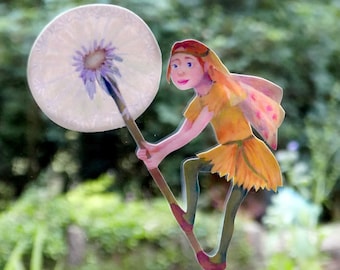 Dandelion Fairy Sticker - Fairy Garden wall decal