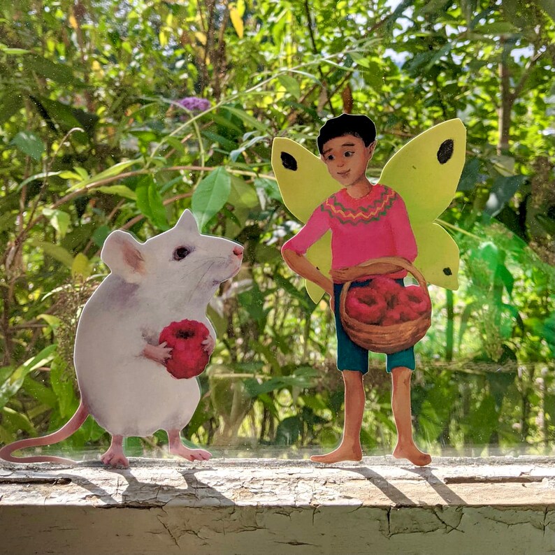 Mouse and Fairy Decal - Nature Garden Fairy Collection - Magical Kids ...