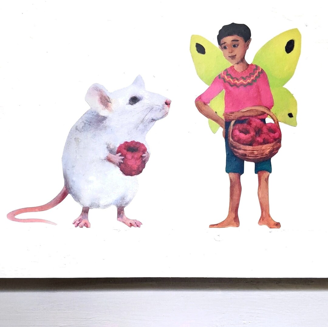 Mouse and Fairy Decal - Nature Garden Fairy Collection - Magical Kids ...
