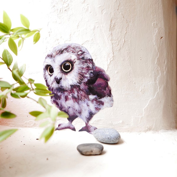 Little Grey Owl Woodland Wall Sticker / Decal