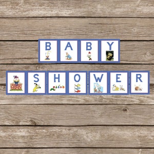 Book Themed Baby Shower - Baby Shower Banner