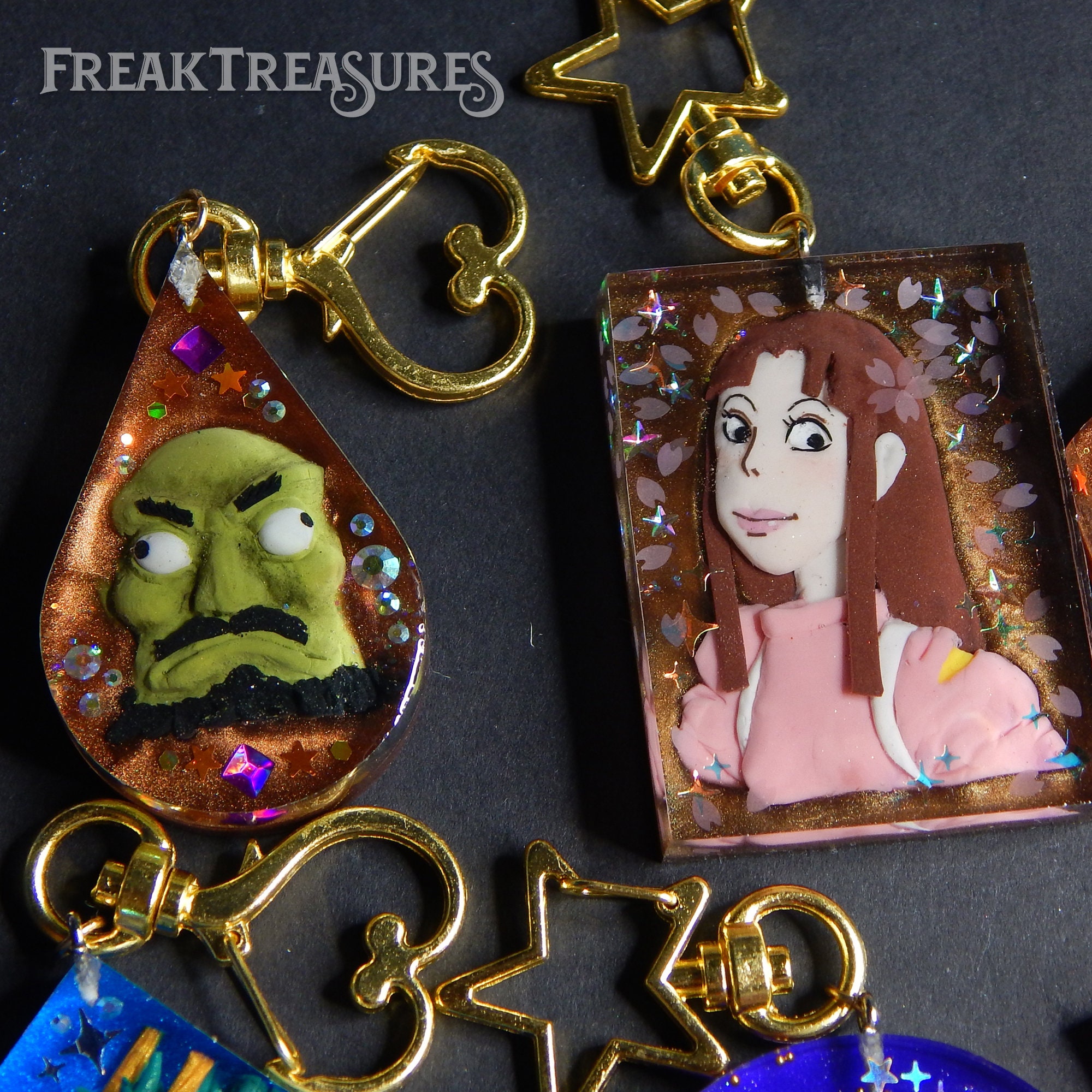 Studio Ghibli characters keychain cute bag charm | Etsy