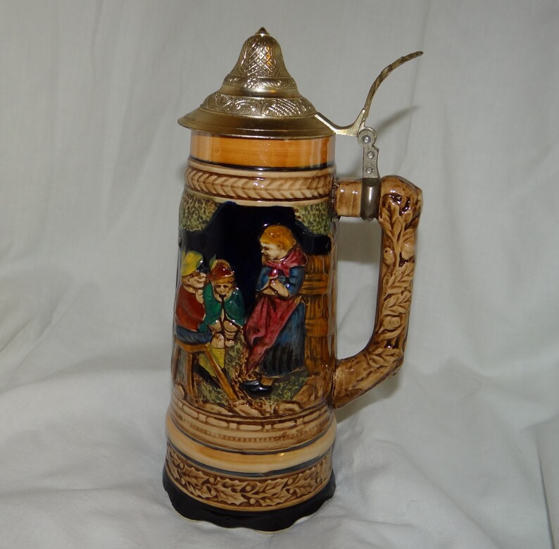 Clearance Sale Vintage 1960s Japan Beer Stein Music Box Plays Etsy
