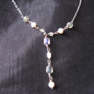 Bridgerton Inspired Y Chain Necklaces Vintage Lariat Necklace Silver Jewelry Gift for her