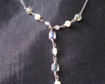 Bridgerton Inspired Y Chain Necklaces Vintage Lariat Necklace Silver Jewelry Gift for her