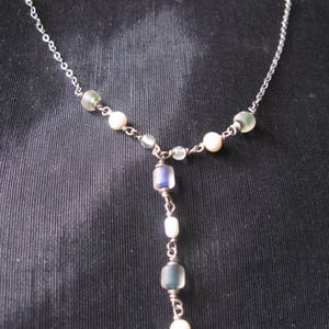 Bridgerton Inspired Y Chain Necklaces Vintage Lariat Necklace Silver Jewelry Gift for her