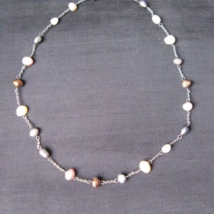 Pearl Necklace Vintage Multi-Colored Pearls Necklaces Multi Colored Culture Gift for her