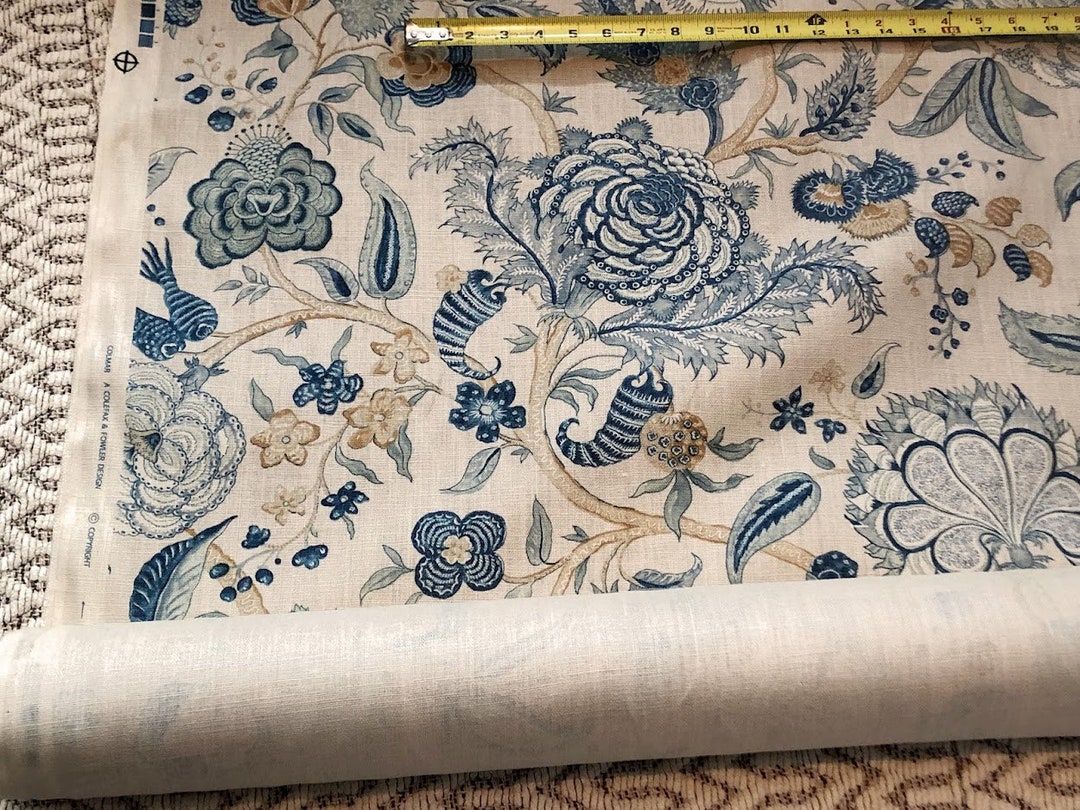 Colefax and Fowler / Fabric by the Yard / Cowtan and Tout / Colmar Blue