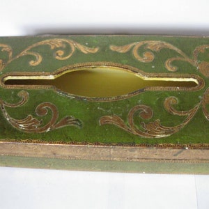 Gold Italian Florentine | Gilded Florentina Gilt Tole | Made in Italy | Ornate Tissue Box Cover Holder Gift