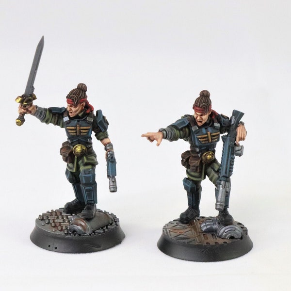 Rundsgaard - Linka Mesk, imperial infantry, post apocalyptic empire, usable for tabletop wargame.