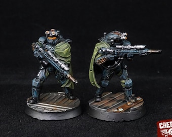 Rundsgaard - Sniper Elite Creed Guard, imperial infantry, post apocalyptic empire, usable for tabletop wargame.