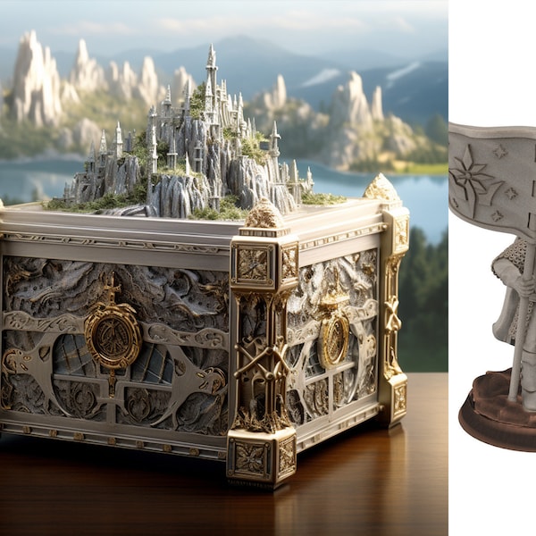Gandor - Mystery box White tree old Kingdom of men, Discounted surprise army starter, Middle rings miniatures for wargame D&D, Lotr...