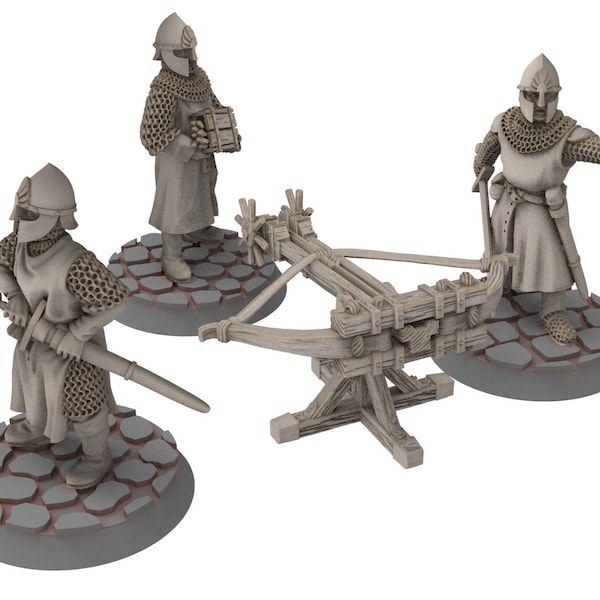 Gandor - Citadel Guard Balista, scorpio siege engine, Defender of the city wall, miniature for wargame D&D, Lotr... Medbury miniatures