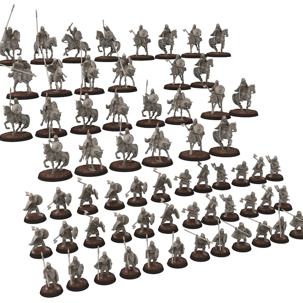 Wildmen - Wildmen Full Army bundle, Dun warriors warband, Middle rings miniatures for wargame D&D, Lotr... Miniaturas de Medbury