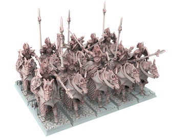 Hight Elves - 28mm Knights of Ryma, Fantasy elves, Insular Kingdom usable for 9th Age, Fantasy Battle, Oldhammer, King of war, D&D