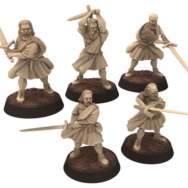 Medieval - Scotland - Highlanders, Hero of the 13th 14th century Medieval,  28mm Historical Wargame, Saga... Medbury miniatures