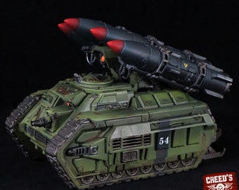 Rundsgaard - Multi Missiles Battle Tank, imperial infantry, post-apocalyptic empire, usable for tabletop wargame.