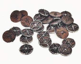 Orcs horde - x50 Eye Shields, Orc warriors warband, Middle rings miniatures for wargame D&D, Lotr... Medbury miniatures