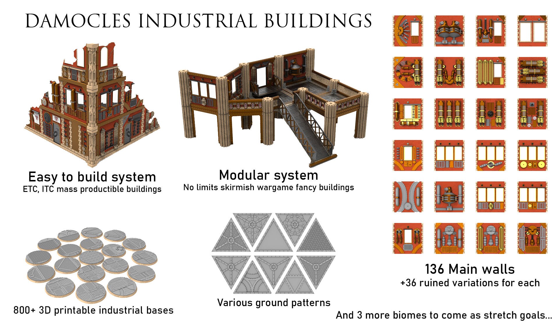Modular building construction. Building diagram. Modular 3d assets. Block-modules build. Modular building 3d.