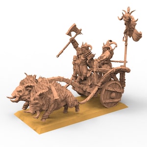 Beastmen Chariot of war Beastmen warriors of Chaos x1 Chariot of war v2