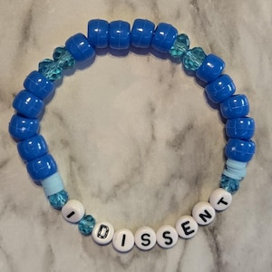 Blue empowerment friendship | bracelets | All day every day | unite and resist | I stand with her | Democrat bracelet | I dissent bracelet