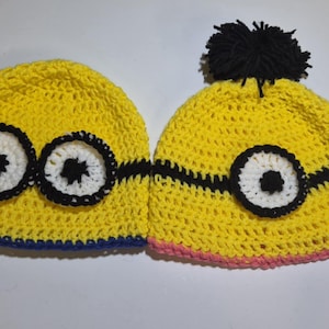 Despicable Me, Minion, INSPIRED, beanie, hat, halloween costume, cute, baby, gift (All sizes available!)