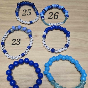 Blue empowerment friendship | bracelets | All day every day | unite and resist | I stand with her | Democrat bracelet