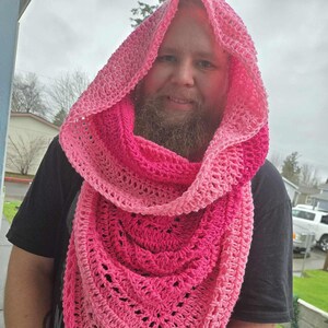 Hooded scarf *pick your color* | hooded cowl scarf | Winter scarf | Wild Oleander crochet scarf | Scoodie | boho scarf | Triangle scarf