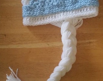 Crochet Elsa Wig Hat | Frozen Inspired, Acrylic Yarn