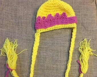 Rapunzel Inspired Crochet Wig Hat | Princess Costume | Crochet hat wig