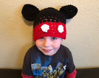Mickey mouse INSPIRED beanie hat