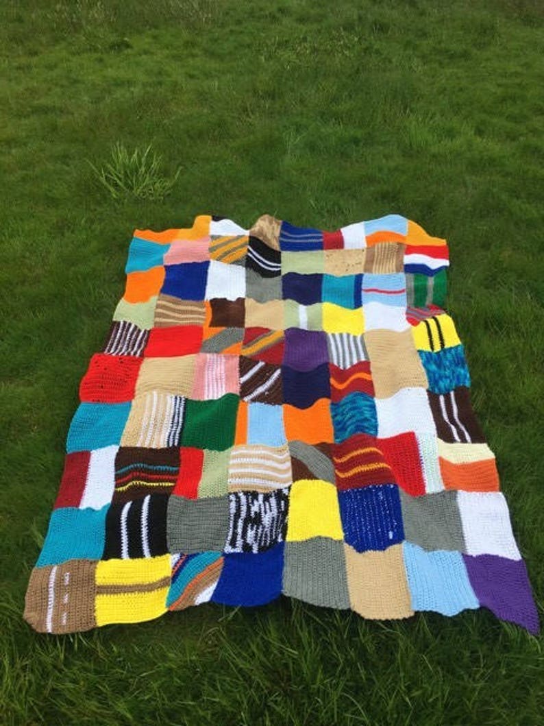 Mrs Weasley blanket knitted harry potter inspired crocheted Etsy