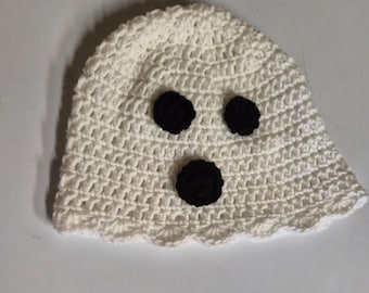 Ghost beanie | Ghost halloween costume | Halloween hat | halloween clothes | Spooky season | Crocheted Ghost | Crocheted halloween | Fall