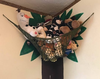 crocheted Stuffed animal hammock storage- multiple sizes & colors