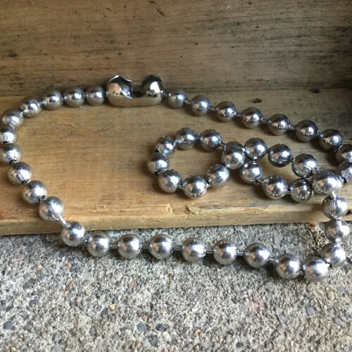 Oversized Ball Chain/ Chunky Stainless Steel Ball Chain Etsy
