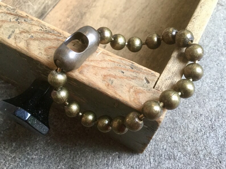 Chunky 8mm Solid BRASS Ball Chain Bracelet Metal Beads Etsy