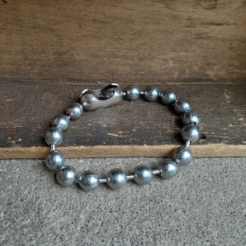 EXTRA Ultra Large 9.5mm STAINLESS STEEL Ball Chain Bracelet Etsy